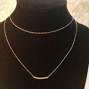 Gold Layered Balance Necklace